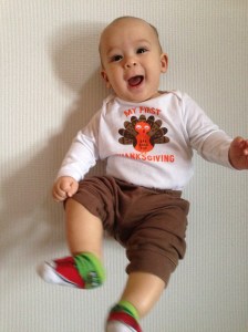 Celebrating another first - your first Thanksgiving!!